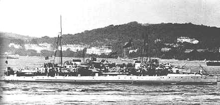 Historisches Bild des in 1903 gesunkenen Torpedojäger - Espignole in der Nähe von St. Tropez