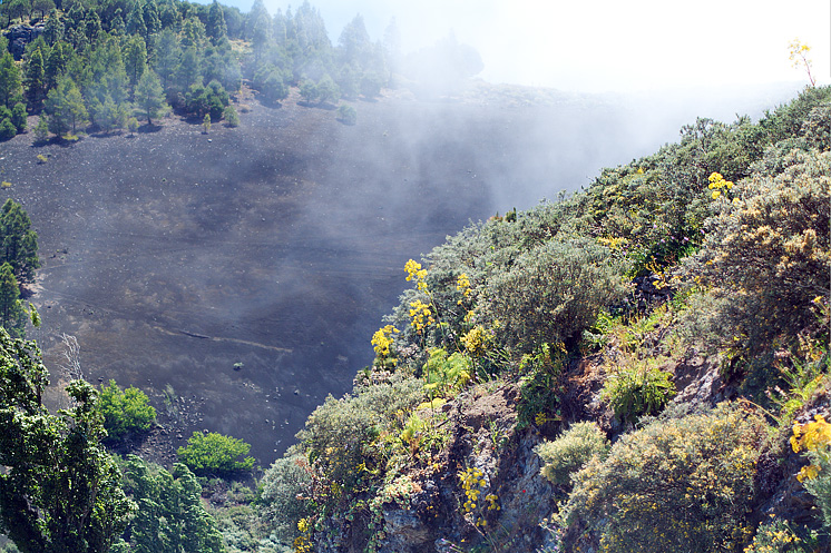 Gran Canaria - Auch heute liegt noch Asche und Tuffstein am Vulkankegel