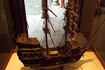 Las Palmas auf Grancanaria - Ein Model vom Columbusschiff