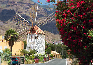Gran Canaria - Mogan - Mühle als Wasserpumpe in der Nähe von Mogan