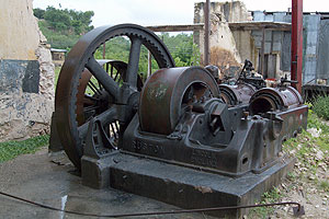 Yucatan - Hacienda Aké - Dampfmaschine von Ruston aus Lincoln/England