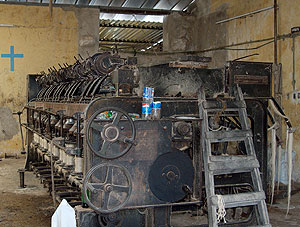 Yucatan - Hacienda Aké - Maschine zum auskämmen der Sisalfasern - gebaut von Leeds & Belfast 1947