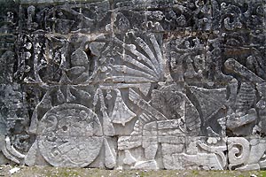 Yucatan - Chichen Itza - Darstellung einer zeremonieller Enthauptung