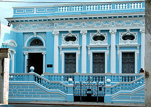 Yucatan - Merida - Renovierte Fasade eines Herrenhauses / Palacio