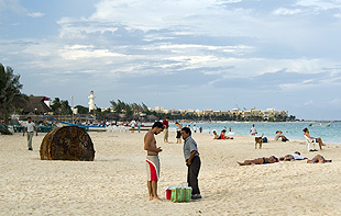 Yucatan - Der Strand von Playa del Carmen